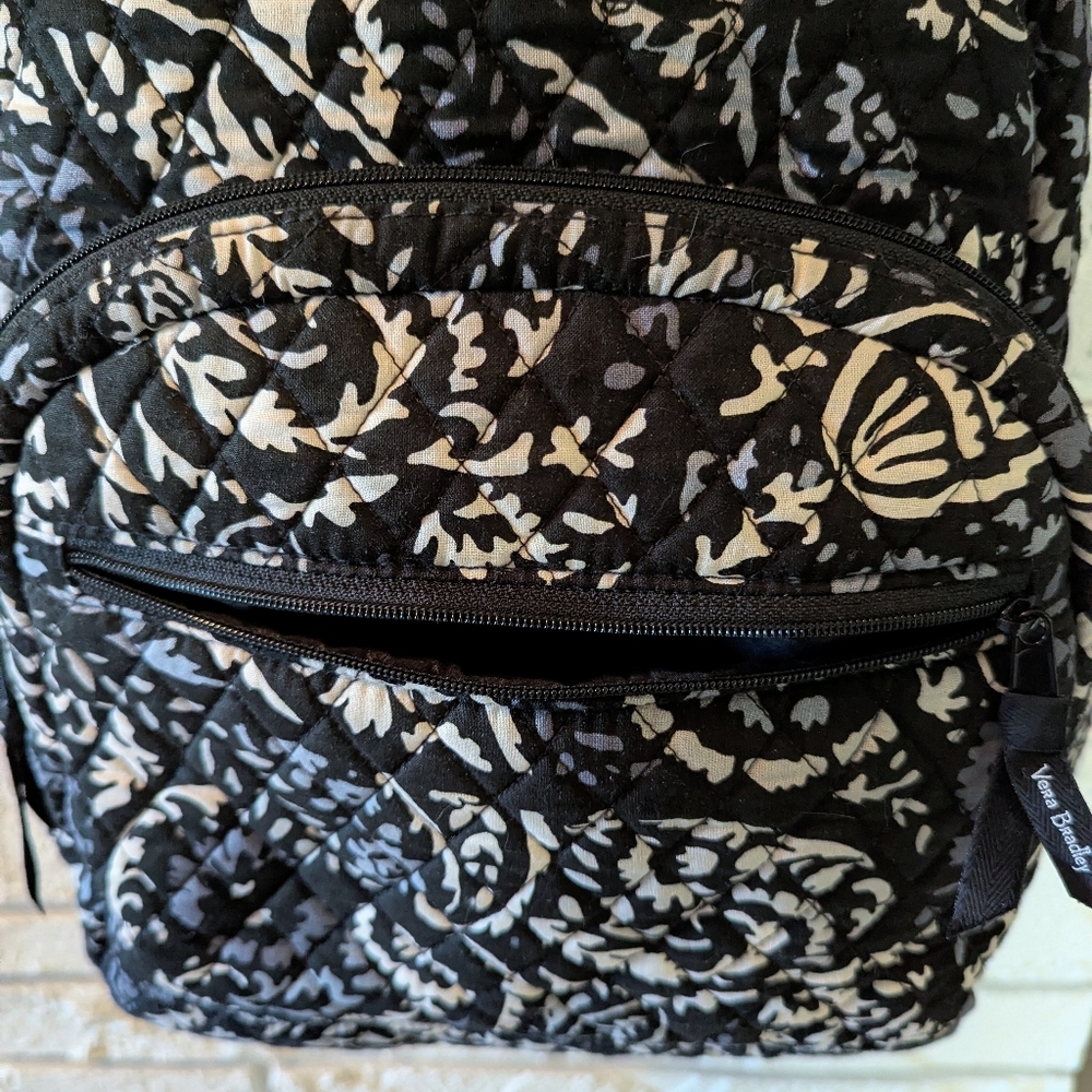 Vera Bradley Travel Set Essential Backpack & Hanging Travel Bag Paisley Noir - Picture 3 of 13